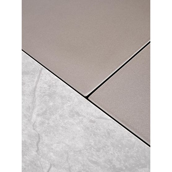 Proširivi stol VALENTINO svijetlosivi/zlatni