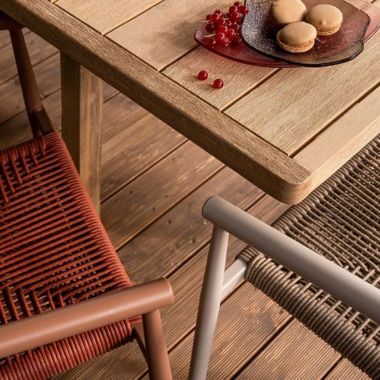 Proširivi vrtni stol Castello, 200-295 cm, izgled tikovine, akacijevo drvo FSC