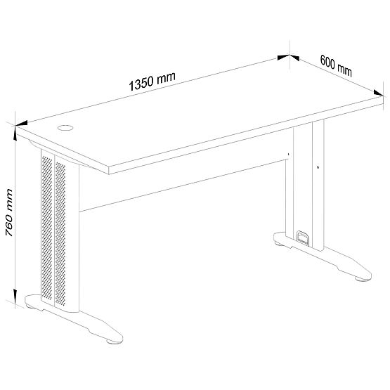 RAČUNALNI STOL BM-135 HRAST CRAFT