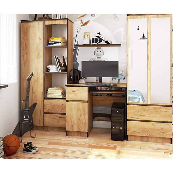 RAČUNALNI STOL PIKSEL PK DUB CRAFT - LIJEVI