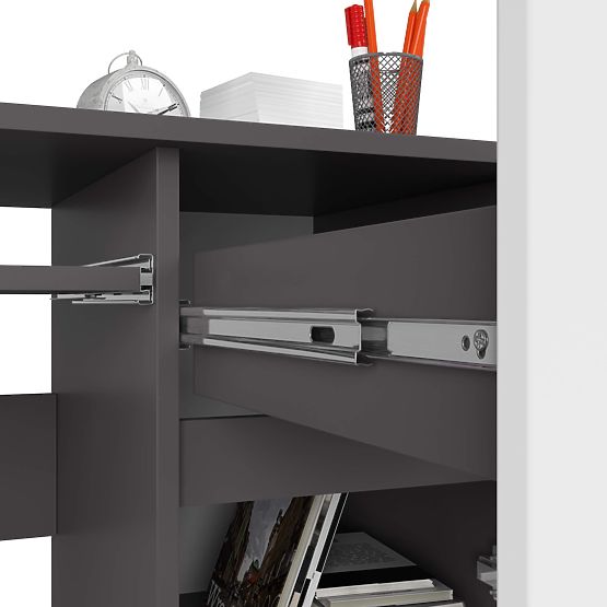 RAČUNALNI STOL PIKSEL PK SIVI / BIJELI - DESNI