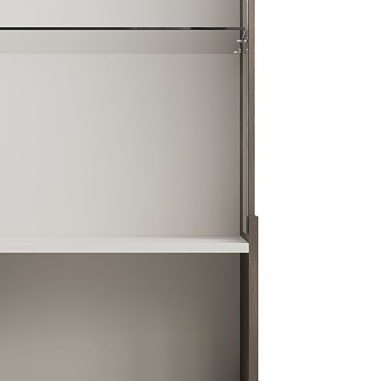 RANDOM 2 V-1 vitrina kašmir / orah / crna