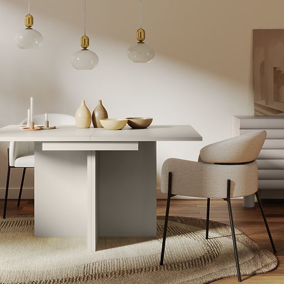 Rasklopivi stol Jose 140-200 cm, pravokutni, kašmir