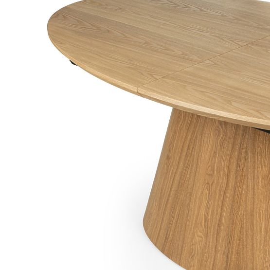 Rasklopivi stol Solan 160-200 cm, ovalni, prirodni