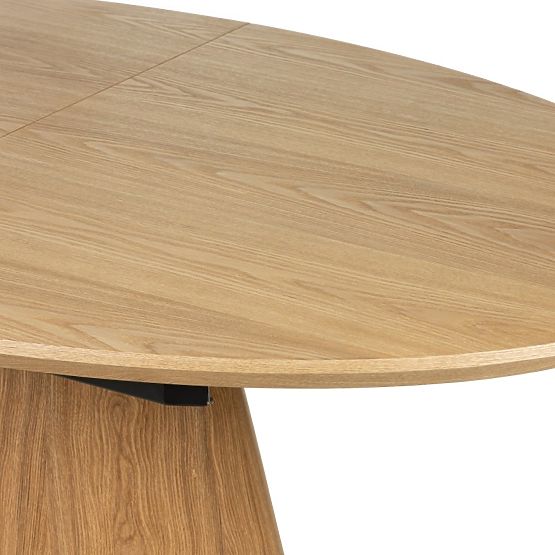 Rasklopivi stol Solan 160-200 cm, ovalni, prirodni