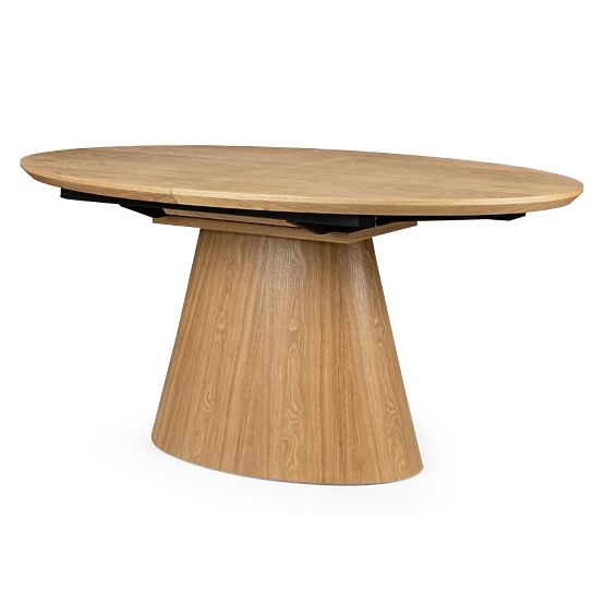 Rasklopivi stol Solan 160-200 cm, ovalni, prirodni