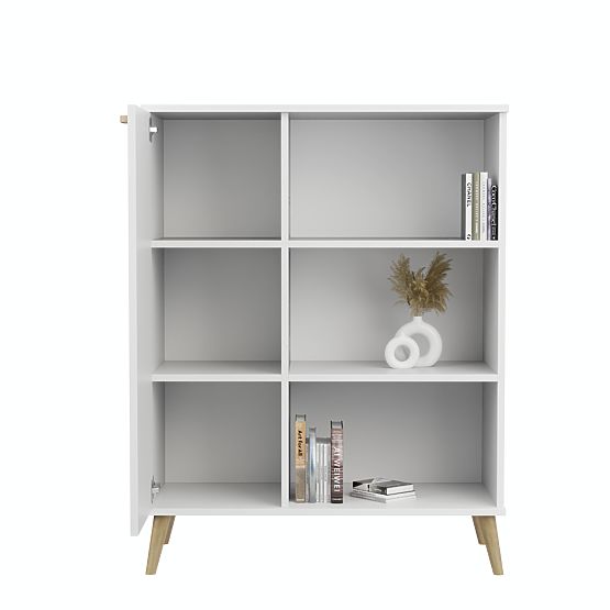 Regal ormar Fondi bijeli, skandinavski