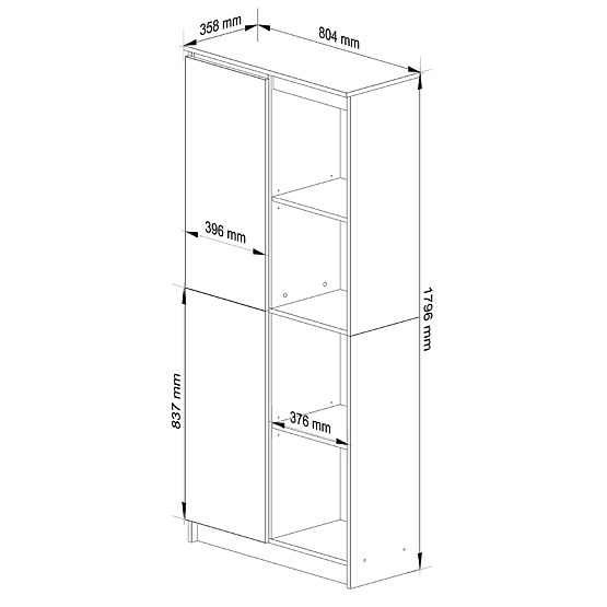 REGAL R80 1D 4P CLP WENGE / SONOMA