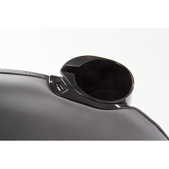 Relaksacijska fotelja DOPIO s masažnom funkcijom, siva