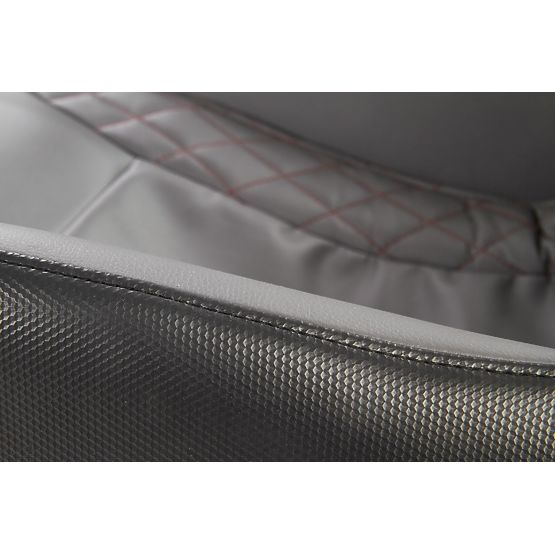 Relaksacijska fotelja DOPIO s masažnom funkcijom, siva