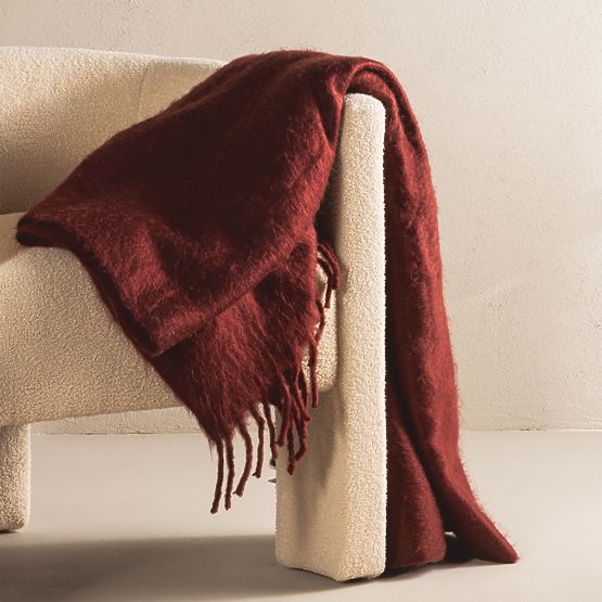 Relaksacijska fotelja Lorraine, bež, boucle