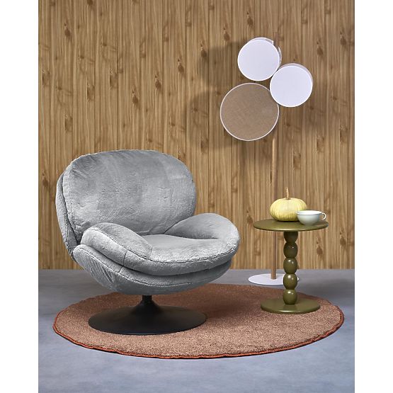 Relaksacijska fotelja SHELL, siva (1p=1kom)