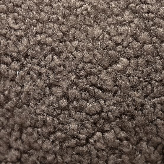 Relaksacijska fotelja Venezia cappuccino s rotirajućom bazom, boucle, obli oblici