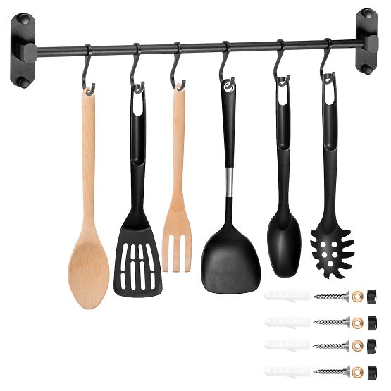 Reling za kuhinju i kupaonicu SIVAS crni