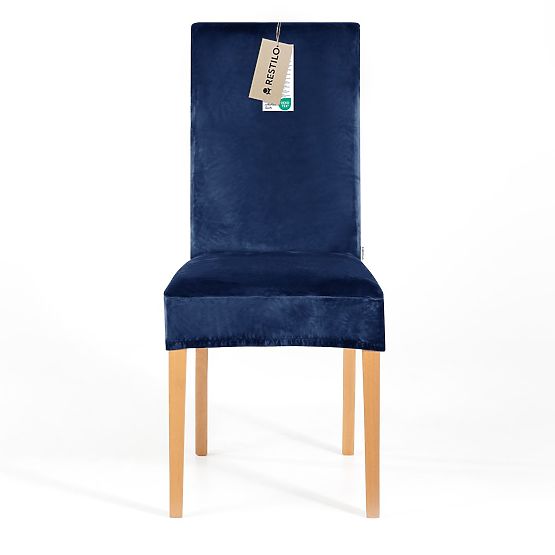 RESTILO navlaka za kauč SENTO boja indigo glatki klasični stil