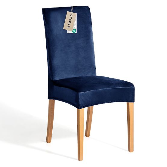 RESTILO navlaka za kauč SENTO boja indigo glatki klasični stil