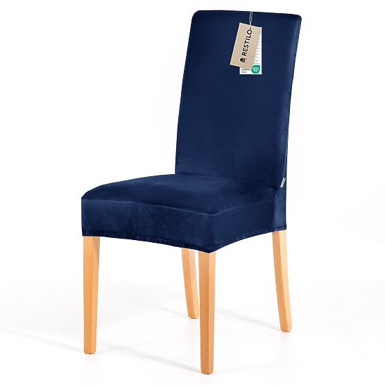 RESTILO navlaka za kauč SENTO boja indigo glatki klasični stil