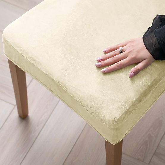 RESTILO navlaka za kauč SENTO boja krem glatki klasični stil