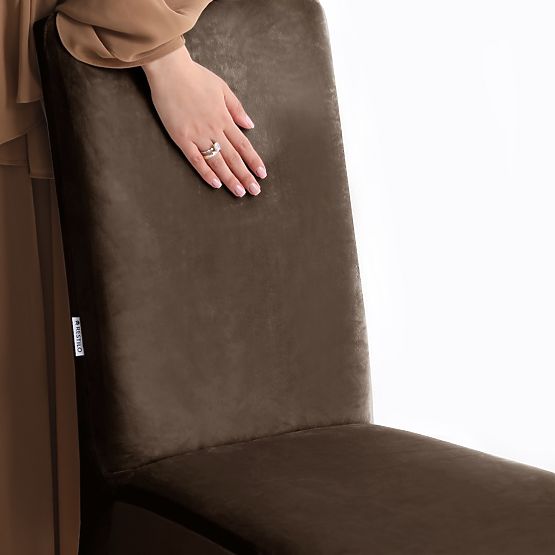 RESTILO navlaka za kauč SENTO boja smeđa glatki klasični stil