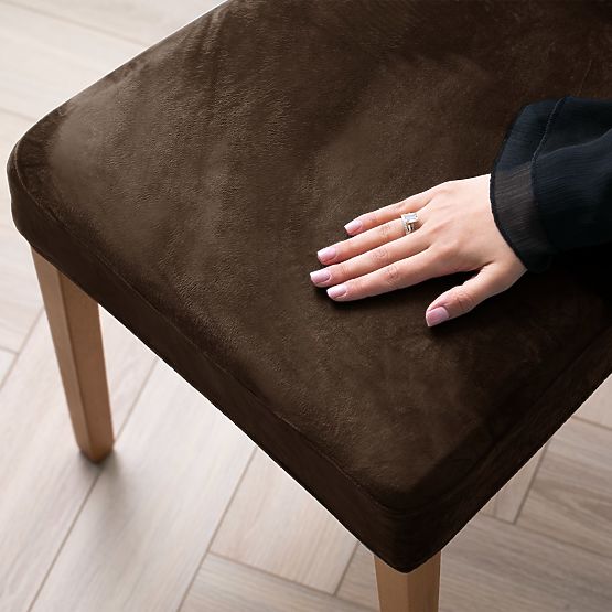 RESTILO navlaka za kauč SENTO boja smeđa glatki klasični stil