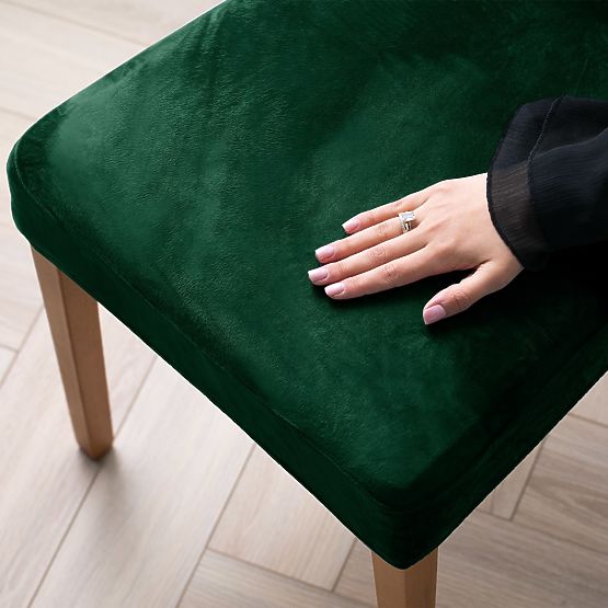 RESTILO navlaka za kauč SENTO boja tamno zelena glatki klasični stil