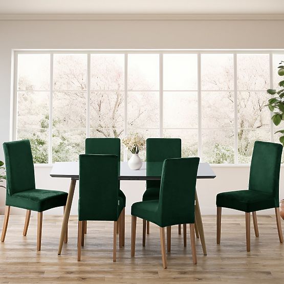 RESTILO navlaka za kauč SENTO boja tamno zelena glatki klasični stil