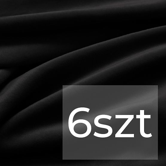 RESTILO navlaka za kauč SENTO crna glatka klasični stil