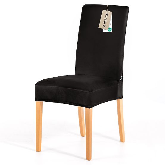 RESTILO navlaka za kauč SENTO crna glatka klasični stil