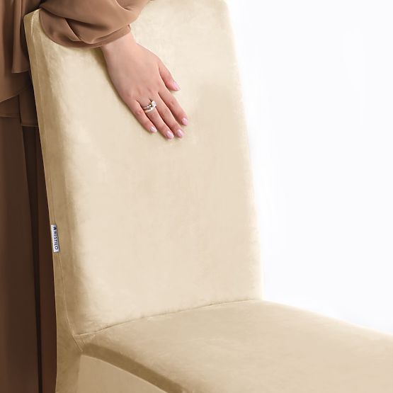 RESTILO navlaka za kauč SENTO svijetlo bež boja glatki klasični stil