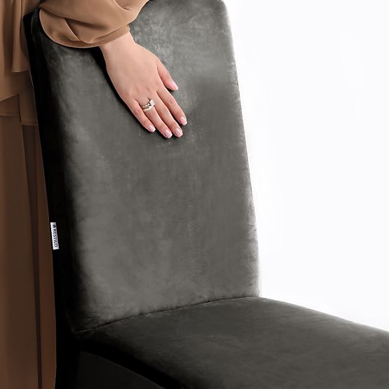 RESTILO presvlaka za kauč SENTO boja čelična glatki klasični stil