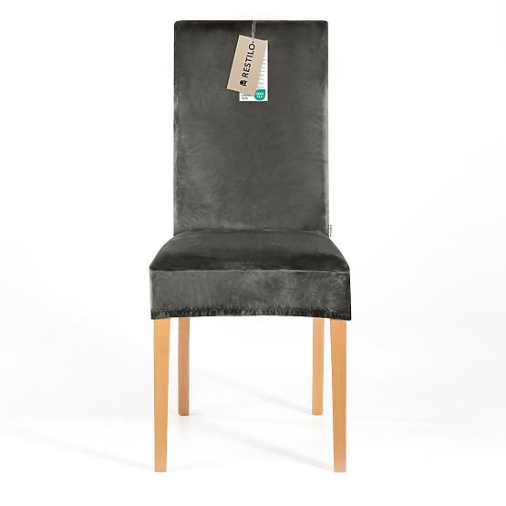 RESTILO presvlaka za kauč SENTO boja čelična glatki klasični stil