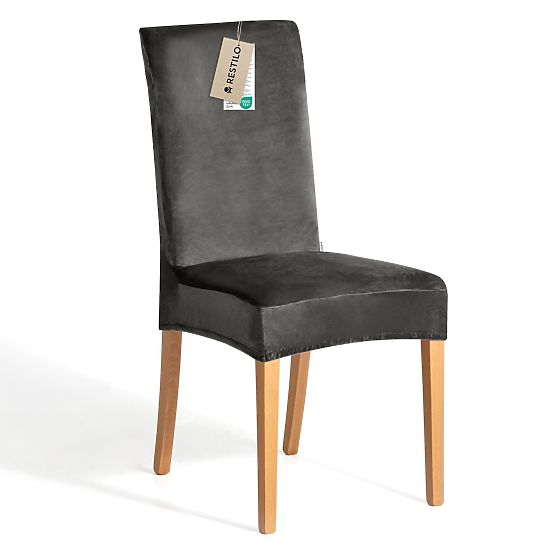 RESTILO presvlaka za kauč SENTO boja čelična glatki klasični stil