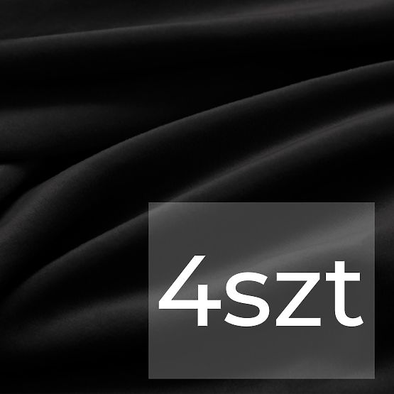 RESTILO presvlaka za kauč SENTO crna boja glatki klasični stil