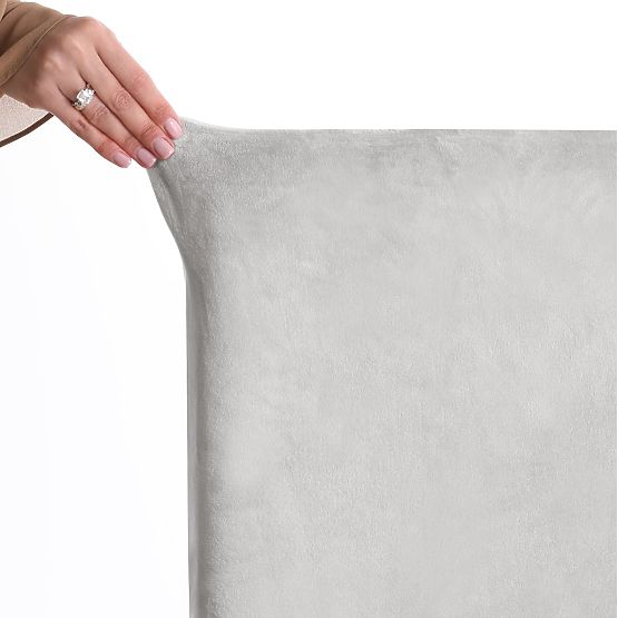 RESTILO presvlaka za kauč SENTO siva glatka klasični stil