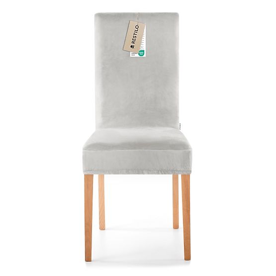 RESTILO presvlaka za kauč SENTO siva glatka klasični stil