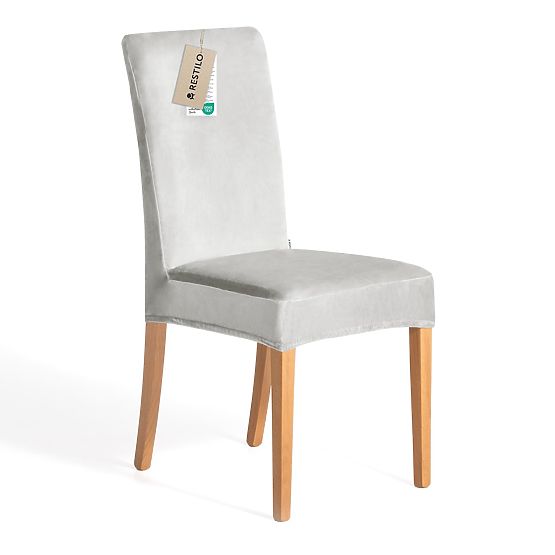 RESTILO presvlaka za kauč SENTO siva glatka klasični stil