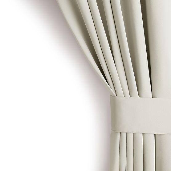 RESTILO zavjesa BLACKOUT krem boja, klasični stil, srebrne ušice, materijal bl