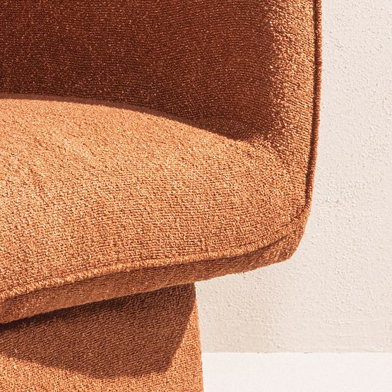 Rotirajuća stolica One bakrena, boucle