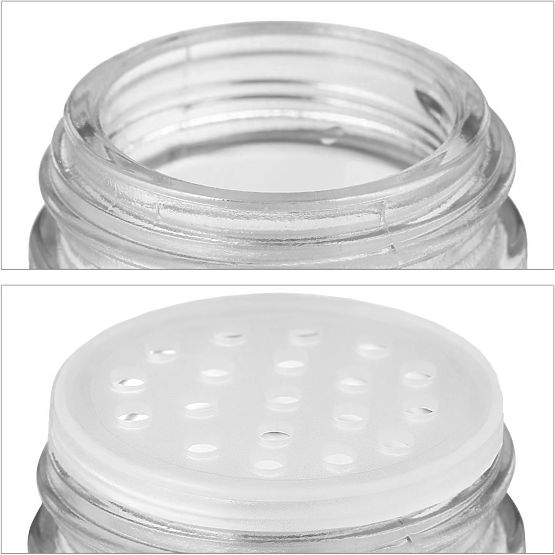 Rotirajući stalak za začine ROTOR BLACK 20 staklenki + 72 naljepnice