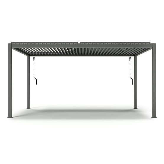 Samostojeća vrtna pergola Antilla od aluminija, 5x3 m, bioklimatska, pokretne lamele, antracit
