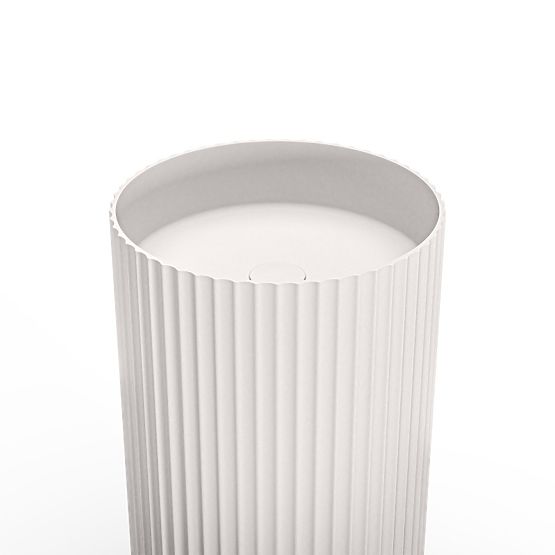 Samostojeći umivaonik Ciriola, kompozitni, 45x90 cm, bijeli, rebrasti