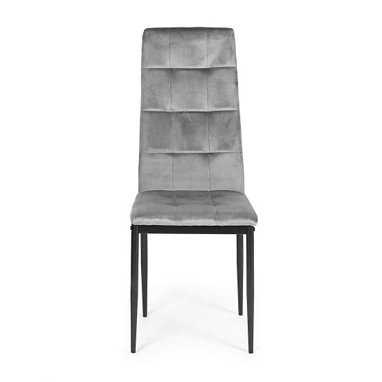 Set baršunastih stolica za blagovaonicu i dnevni boravak 4 kom sive