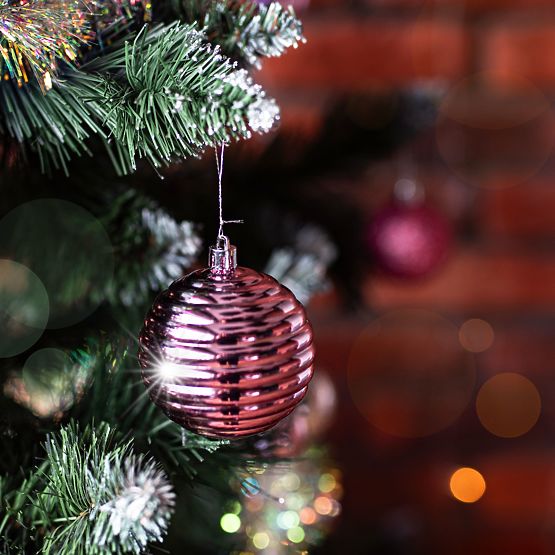 Set božićnih ukrasa Lila/Rose 208 kom