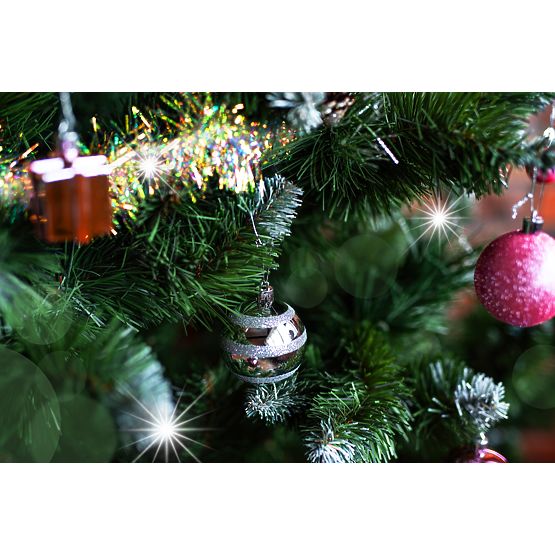 Set božićnih ukrasa Lila/Rose 208 kom