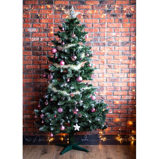 Set božićnih ukrasa Lila/Rose 208 kom