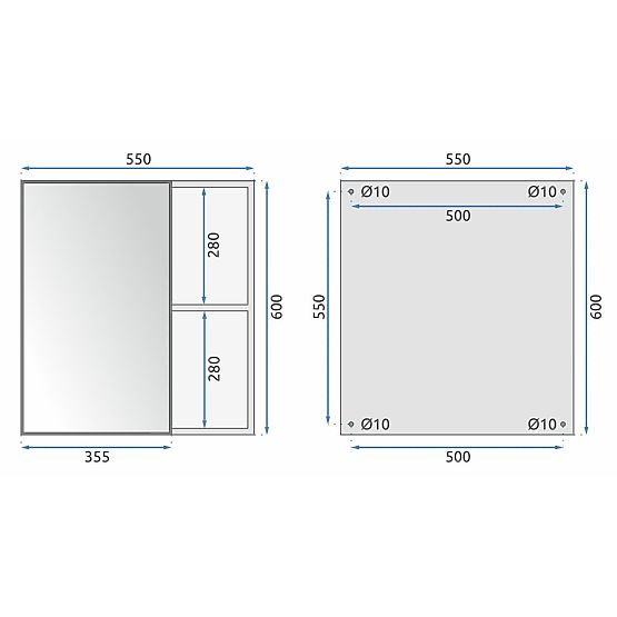 Set kupaonskog namještaja s umivaonikom Mario 60 cm Siva