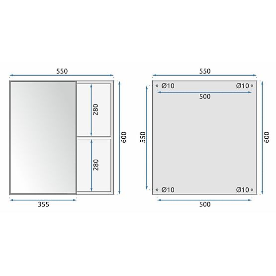 Set kupaonskog namještaja s umivaonikom Mario 60cm Bijeli