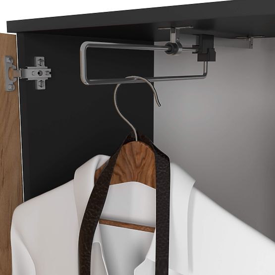 SET NAMJEŠTAJA ZA PREDSOBLJE ENTRO PK CRNA / DUB CRAFT