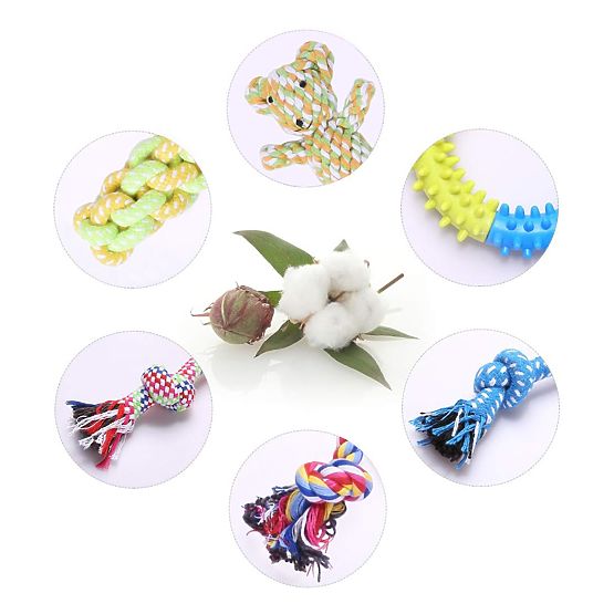 Set od 10 igračaka za pse DYLAN za povlačenje