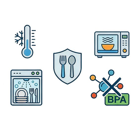 Set od 12 plastičnih posuda RIMINI